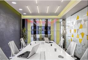 室内中式办公室设计吊顶装修效果图