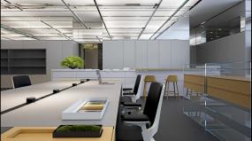 企业办公室集成吊顶灯装修效果图片