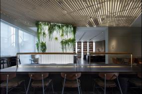 公司小办公室吸顶灯装修效果图片