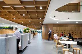 60平办公室室内简约吊灯装修效果图片