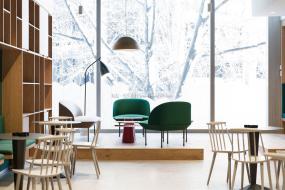 时尚办公室办公桌椅装修效果图片