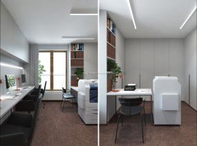 小型简单办公室装潢装修效果图片