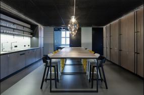 小型办公室隔间摆设装修效果图