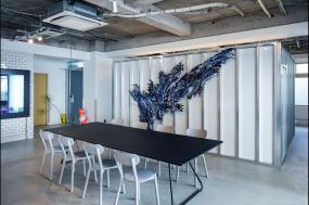 小型办公室简约室内装潢装修效果图