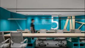 60平小型办公室墙面装修设计