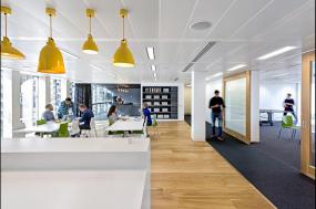 现代时尚办公室壁纸装修图片效果