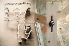 个性办公室墙面置物架装修效果图片