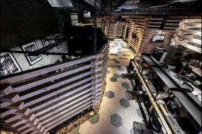 办公室装修管理墙面置物架效果图片