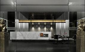 办公空间布局效果图