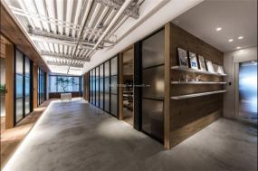 大气简约风公司办公室风水植物装修效果图片