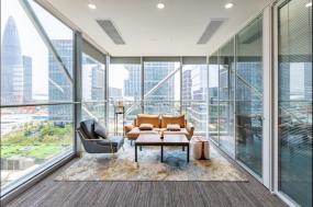 办公室简约室内装修实景图