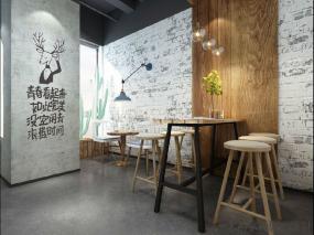 现代公司半开放式办公室设计装饰效果图