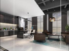 现代高级办公室设计室内效果图