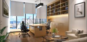 现代办公室室内门装修效果图片