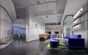 现代办公室室内布置效果图2018图片