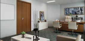 现代办公室室内布置效果图图片2018