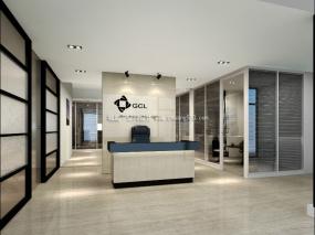 现代办公室布置室内设计效果图