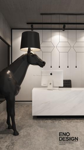 日式办公室装修室内装饰设计效果图