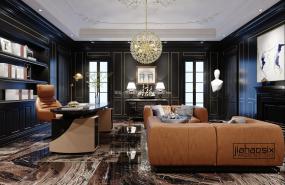 工程公司办公室装修效果图