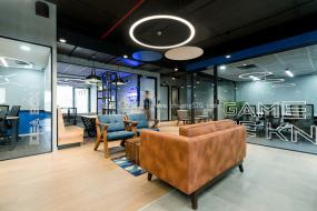 现代办公室布置室内装修设计效果图