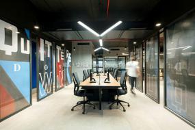 现代办公室布置室内设计效果图片