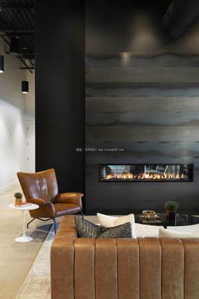 后现代风格办公室布局图