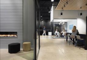 现代风格办公室布局图