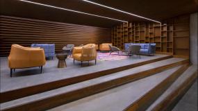 写字楼室内过道玄关设计效果图