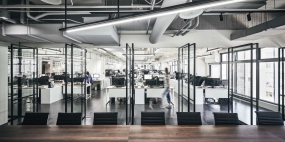 办公室双层科技感装修效果图