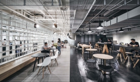 科技感风格办公装修效果图