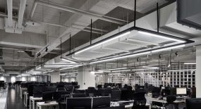 高科技办公室装修风格效果图