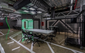 科技办公室风格装修效果图