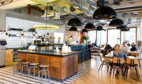 地产办公室装修工业风图片