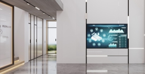 网络科技企业办公室装修图