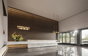 弧形风格办公室装修图片