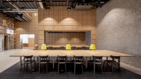 300复式办公室装修效果图大全