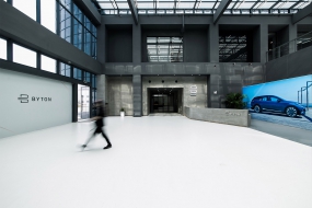 办公室灰色地板装修效果图