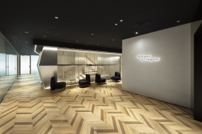 仿古办公室装修效果图