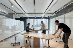 办公室灰色系风格装修图片