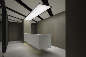 办公室装修接待区效果图