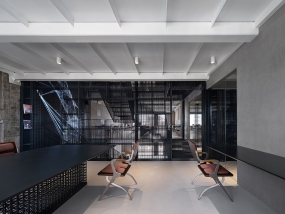 弧形办公室装修效果图