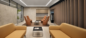 黑色风格办公室装修效果图