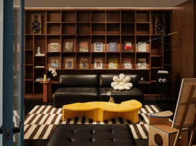 日式办公室装修风格元素图