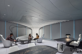 新中式办公室风格装修效果图大全