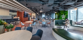 简约风敞开式办公室装修效果图