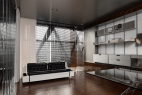 水泥原木装修办公室图片