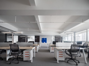 小型办公室简易装修效果图