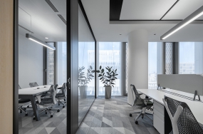 简单大方的办公室装修风格实景照