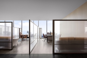 办公室简单装修实景图