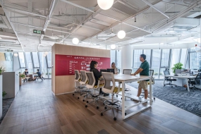 毛坯房风格装修办公室图